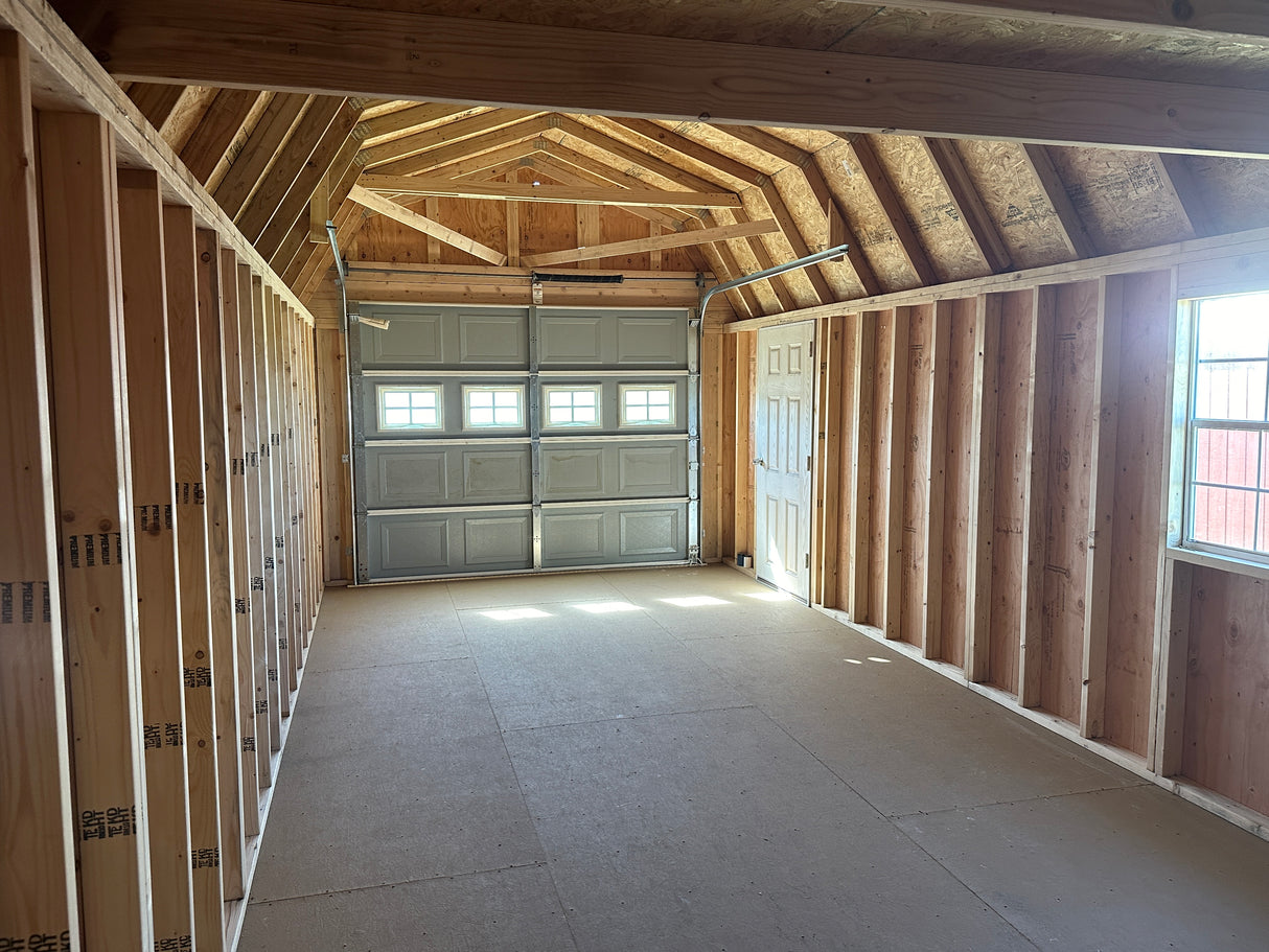 SOLD 12x28 Lofted Garage - Grand Island Nebraska | NE Sheds