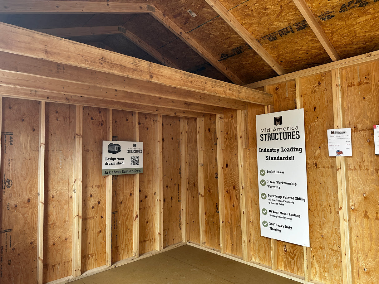 10x20 Lofted Utility Shed - NE STATE FAIR SPECIAL | NE SHEDS