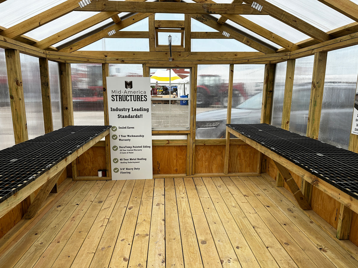 10x12 GREEN HOUSE - NE STATE FAIR SPECIAL | NE SHEDS