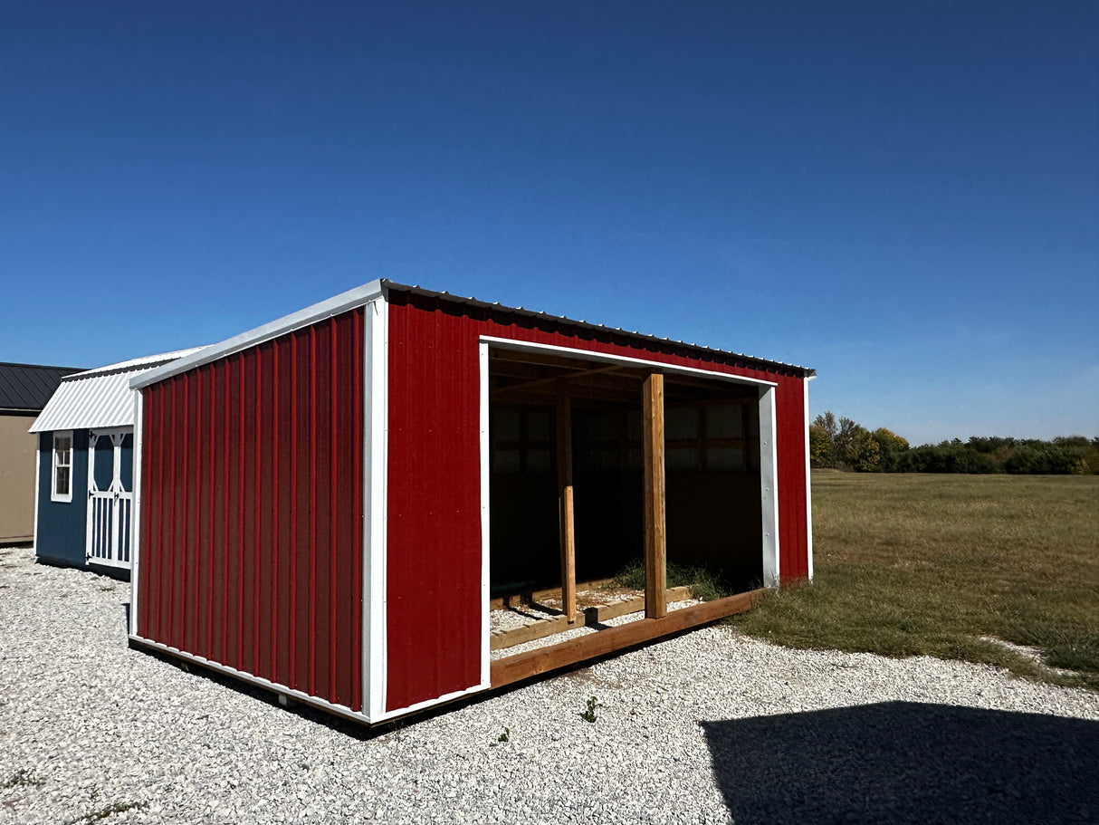 SOLD 12x20 Metal Loafing Shed - Hampton Nebraska. | NE Sheds