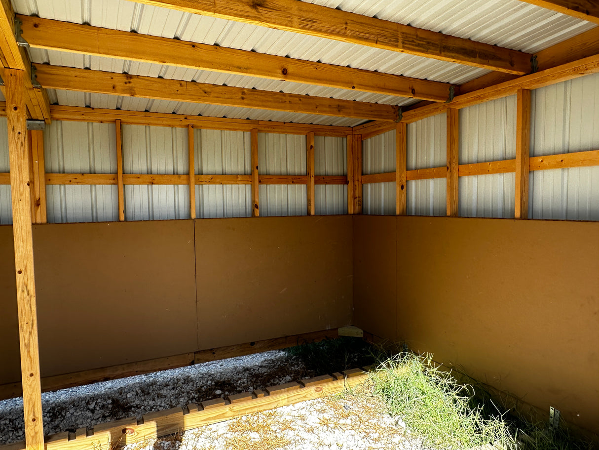 SOLD 12x20 Metal Loafing Shed - Hampton Nebraska. | NE Sheds