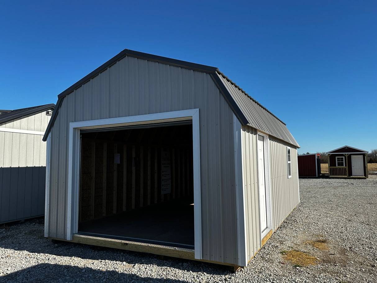 SOLD 14x24 Lofted Garage - Hampton Nebraska | NE Sheds