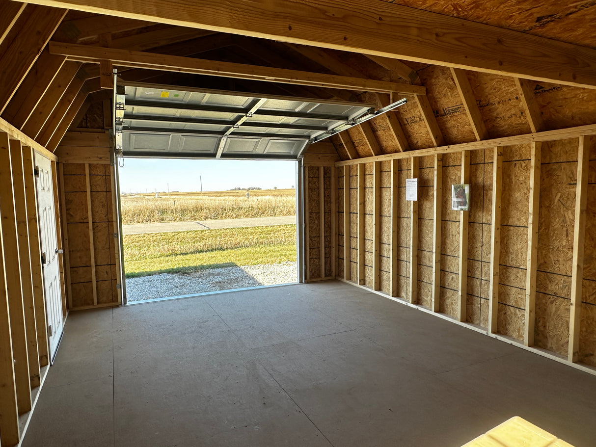 SOLD 14x24 Lofted Garage - Hampton Nebraska | NE Sheds