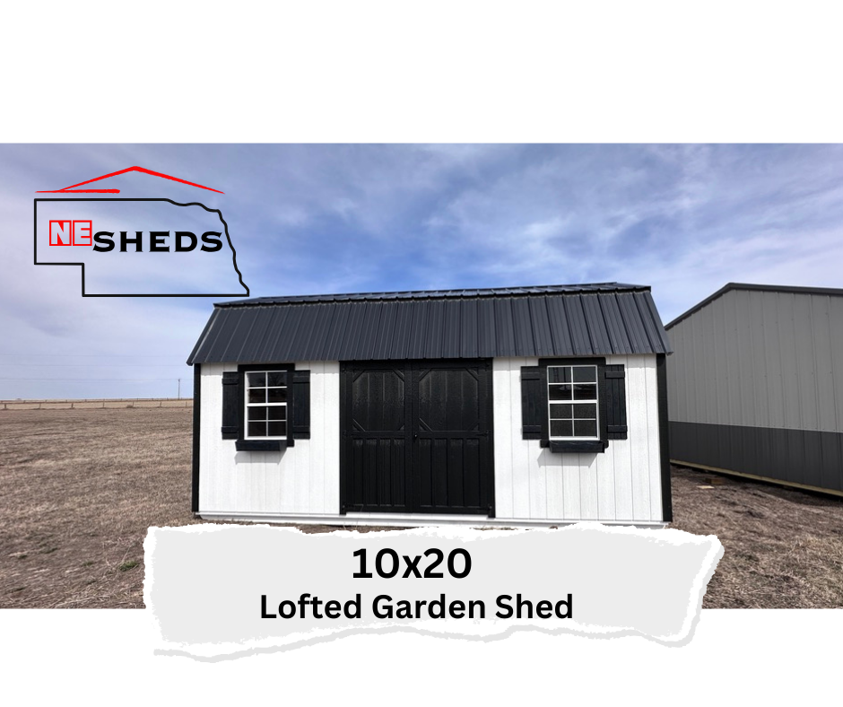 SOLD 10x20 Lofted Garden Shed - Atkinson NE Location | NE Sheds