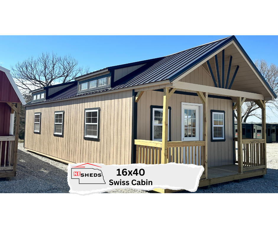 SOLD 16x40 Swiss Cabin - Hampton Ne. Location | NE Sheds