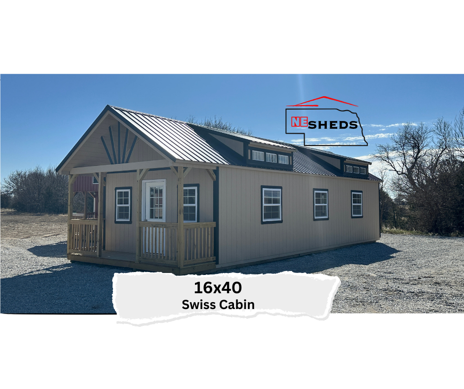 SOLD 16x40 Swiss Cabin - Hampton Ne. Location | NE Sheds