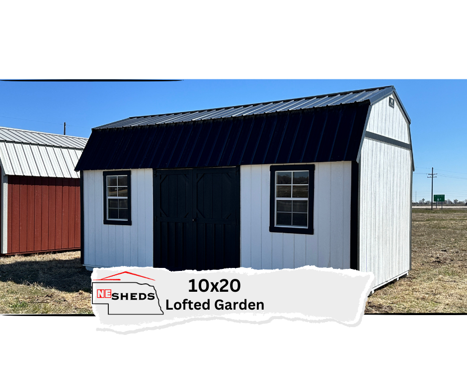 SOLD 10X20 Lofted Garden Shed - Grand Island, Nebraska Location | NE Sheds