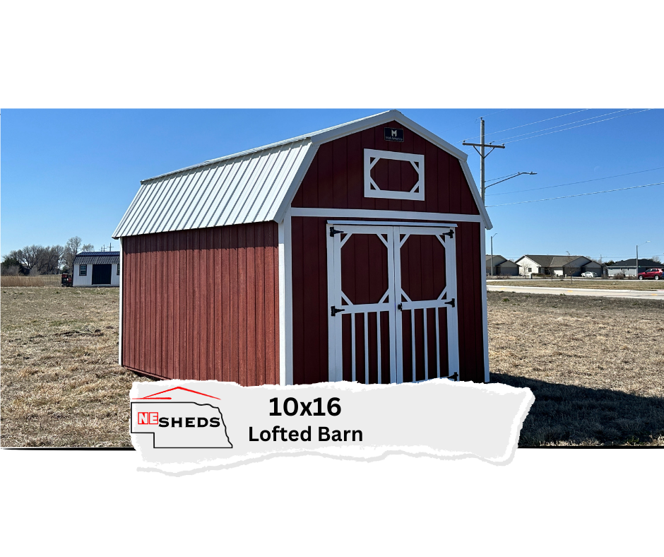 SOLD 10x16 Lofted Barn - Grand Island, Nebraska Location | NE Sheds