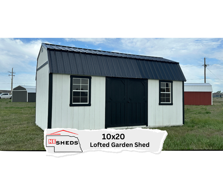 SOLD 10x20 Lofted Garden Shed - Grand Island Location | NE Sheds