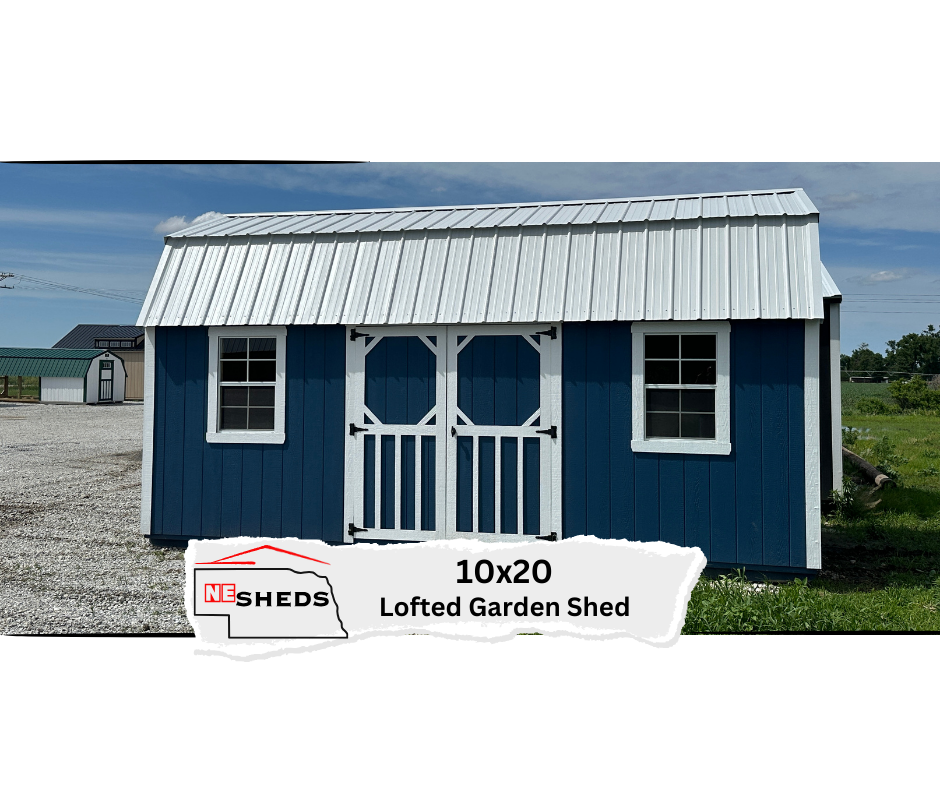 SOLD 10x20 Lofted Garden Shed - Hampton Nebraska | NE Sheds
