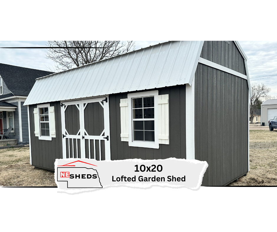 SOLD 10x20 Lofted Garden Shed - Red Cloud Nebraska | NE Sheds