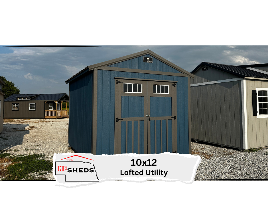 SOLD 10x12 Lofted Utility - Hampton Nebraska Location | NE Sheds