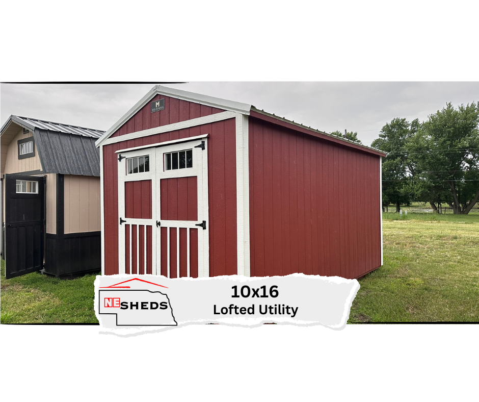 10x16 Lofted Utility - Wisner Nebraska | NE Sheds