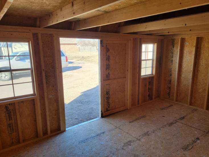 SOLD 12x16 Metal Lofted Garden Shed - Columbus Nebraska | NE Sheds