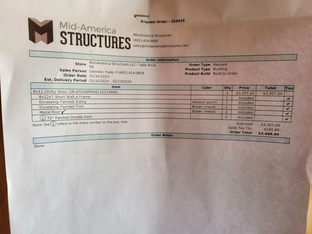 SOLD 8X12 Utility Shed - Columbus Nebraska | NE Sheds