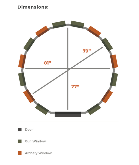 360 Hunting Blind - 7x7 pro | NE Sheds