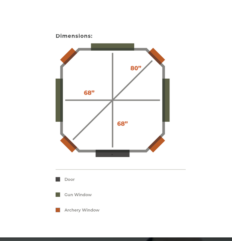 360 Shootin' House Hunting Blinds | NE SHEDS