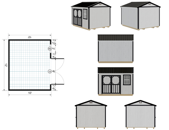 10x12 Garden Shed - Yutan Nebraska location | NE Sheds - portable buildings