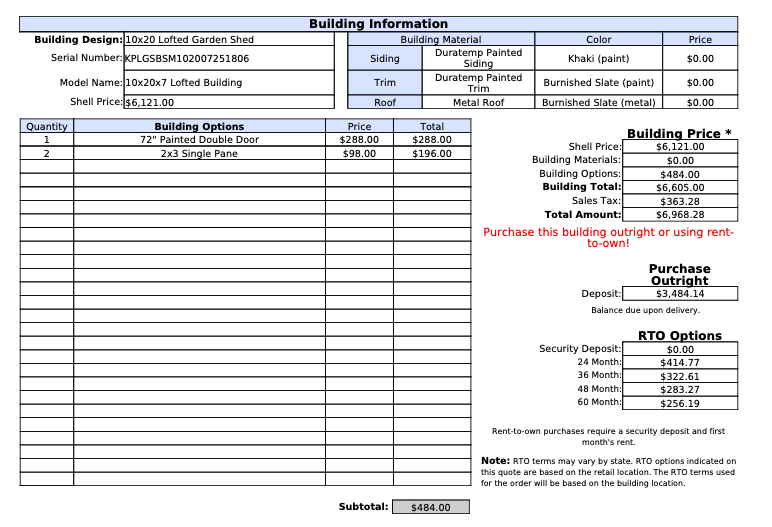 SOLD 10X20 Lofted Garden Shed - Nebraska State Fair Special 2025 | NE Sheds