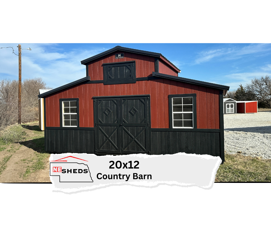 Sold 20x12 Country Barn - Hampton, Nebraska Location | NE Sheds