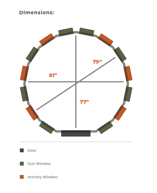 360 PRO XL 7x7 Model Hunting Blinds | NE SHEDS
