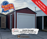 12x24 Garage - 2025 State Fair Special | NE Sheds
