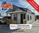 14x40 Swiss Cabin - 2025 Nebraska State Fair | NE Sheds