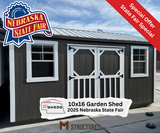 10x16 Garden Shed - Nebraska State Fair Special 2025 | NE Sheds