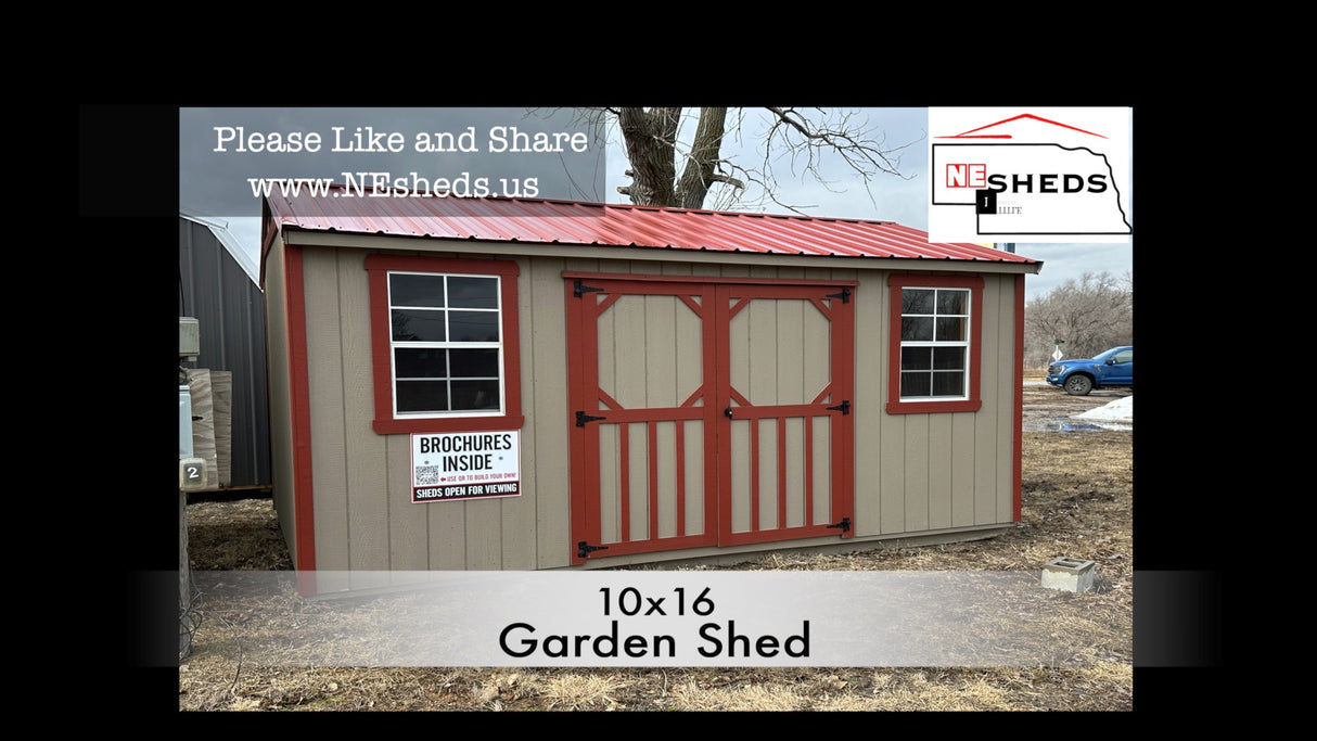 SOLD [10% OFF] 10x16 Garden Shed - Columbus Nebraska. | NE Sheds