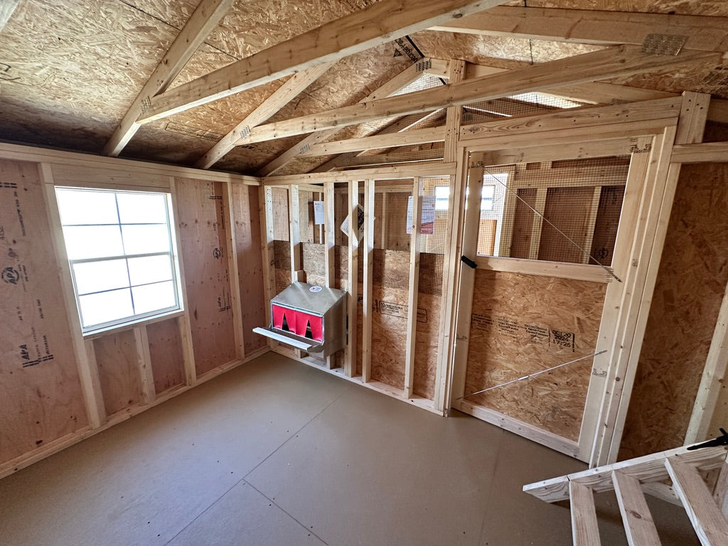 12x20 Chicken Coop - Yutan Nebraska Location | NE Sheds