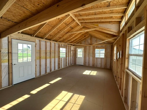 14x32 Swiss Cabin - Yutan Nebraska Location | NE Sheds