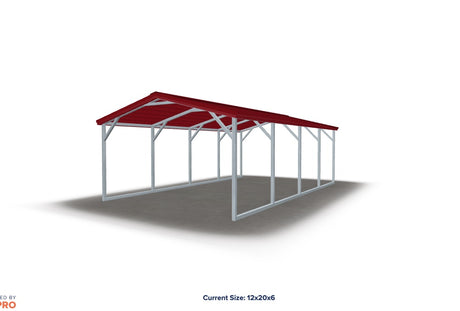 Nebraska Standard - Boxed Eave Carport | Simply Carports | NE Sheds |