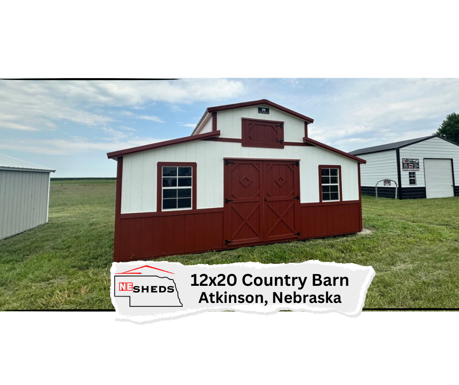 12x20 Country Barn - Atkinson Nebraska | NE Sheds - Portable Buildings