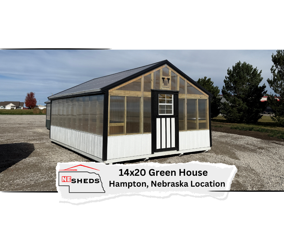 14x20 Green House - Hampton Nebraska | NE Sheds