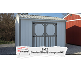 8x12 Garden Shed - Hampton NE. Location | NE Sheds