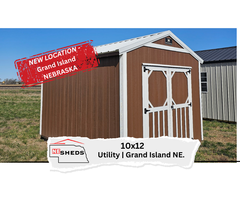 10x12 Utility - Grand Island Nebraska Location | NE Sheds