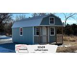 USED 12x24 Lofted Cabin - Hampton Location | NE Sheds