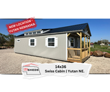 14x32 Swiss Cabin - Yutan Nebraska Location | NE Sheds