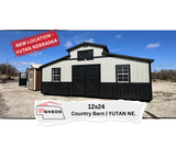 12x24 Country Barn - Yutan Nebraska Location | NE SHEDS