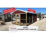 12x20 Chicken Coop - Yutan Nebraska Location | NE Sheds