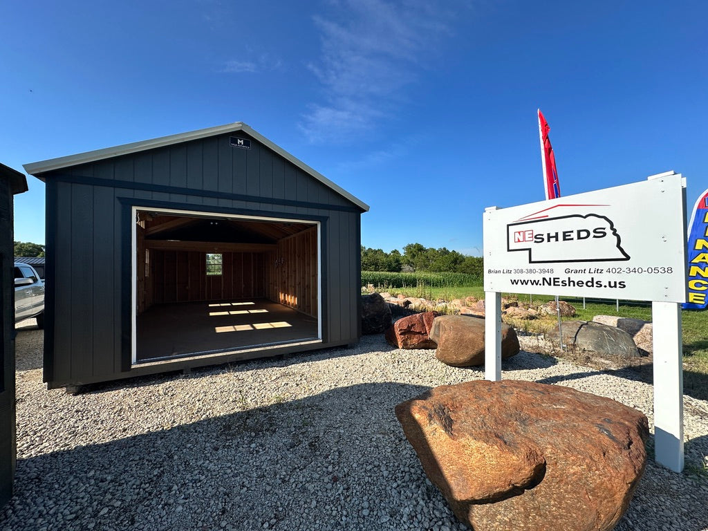 14x28 Legacy Garage - Yutan Nebraska Location | NE Sheds