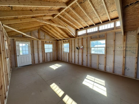 14x32 Swiss Cabin - Yutan Nebraska Location | NE Sheds