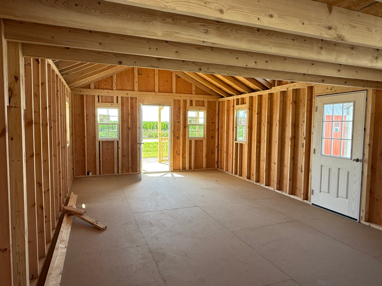 16x36 Swiss Cabin - Hampton, Nebraska Location | NE Sheds