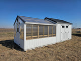 10x22 Green House Shed Combo - Grand Island Location | NE Sheds
