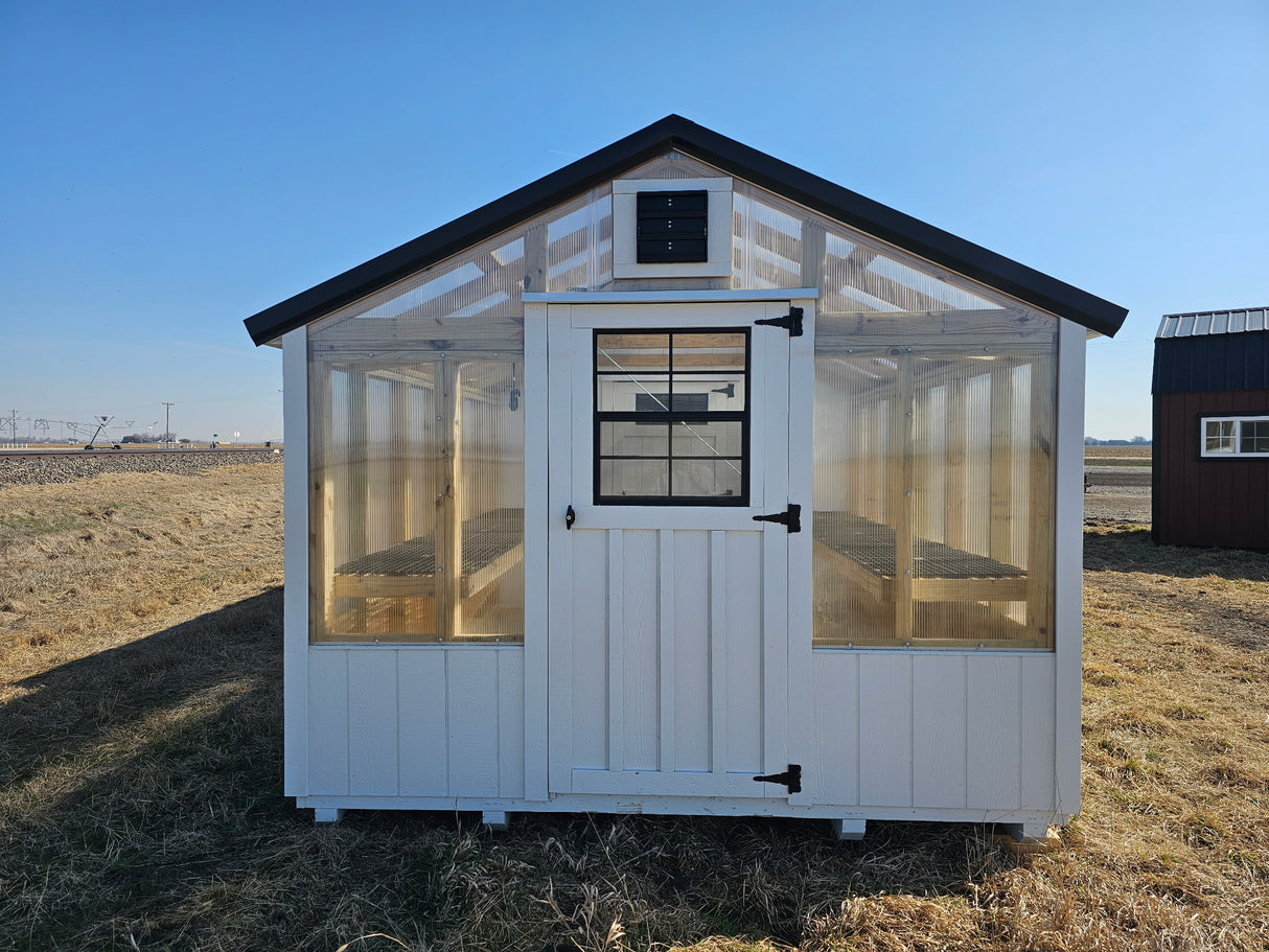 10x22 Green House Shed Combo - Grand Island Location | NE Sheds