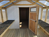 10x22 Green House Shed Combo - Grand Island Location | NE Sheds