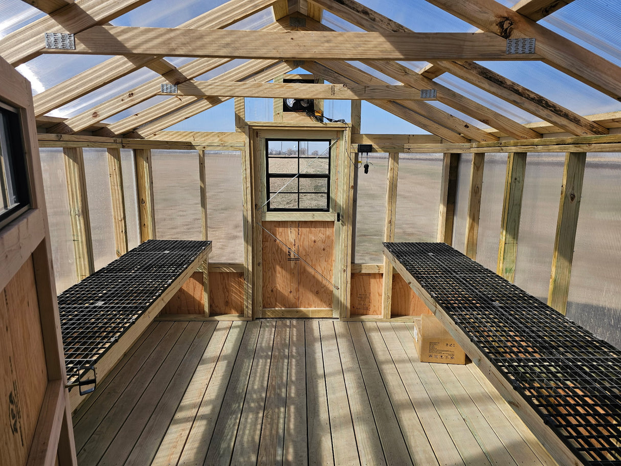 10x22 Green House Shed Combo - Grand Island Location | NE Sheds