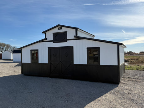 24x12 Country Barn - Hampton Nebraska Location | NE Sheds