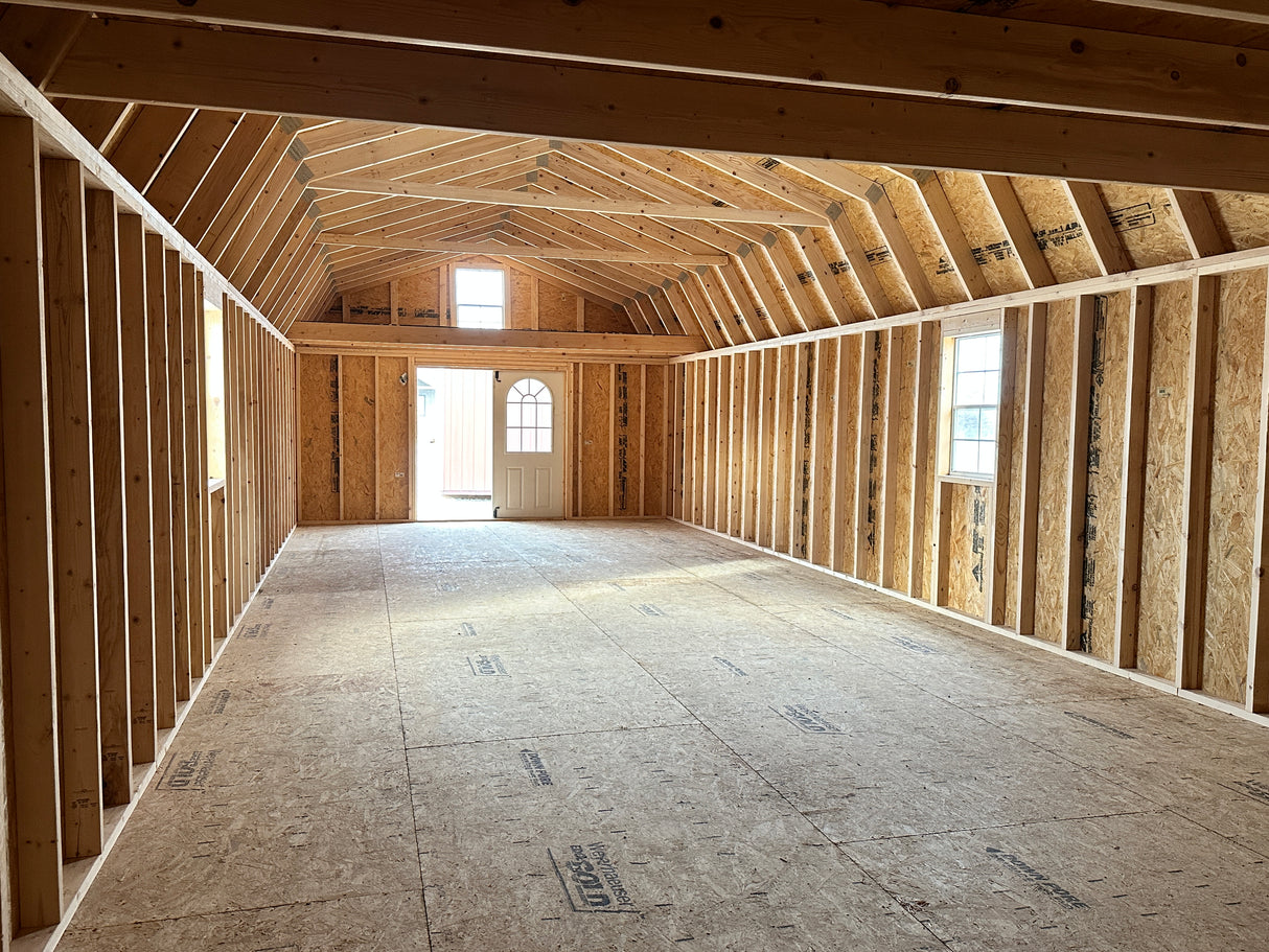 SOLD [LIKE NEW] 16x48 Lofted Cabin - Hampton Nebraska | NE Sheds