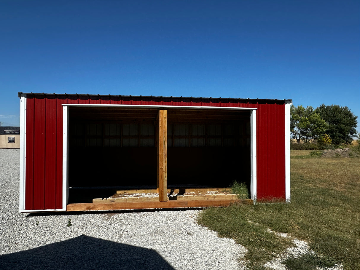 12x20 Metal Loafing Shed - Hampton Nebraska. | NE Sheds